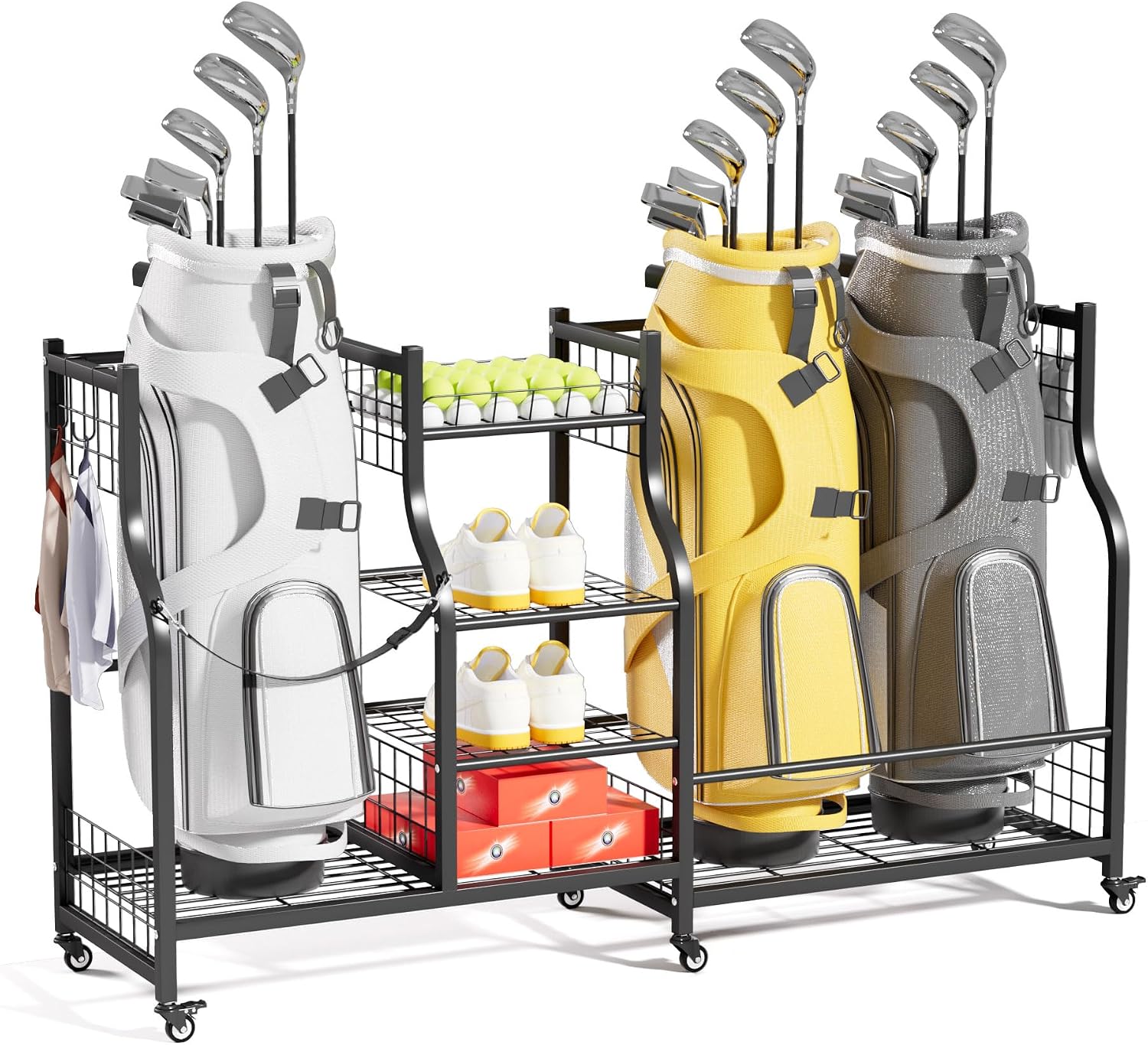 Sports Equipment Rack - 골프백 보관 랙 정리대, 헤비듀티 골프백
