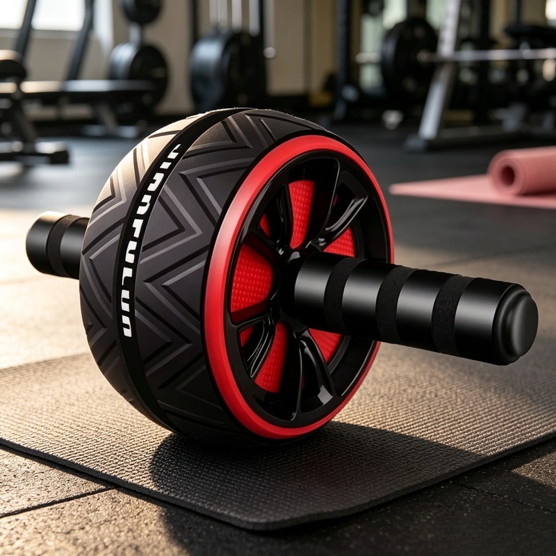 Sports Equipment Pictures - 미끄럼 방지 복근 롤러 휠, 남녀