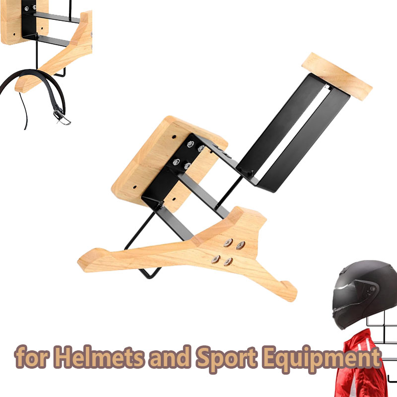나무 오토바이 헬멧 홀더 벽걸이형 후크 디스플레이 랙  - Sports Equipment Rack 리뷰 및 가격