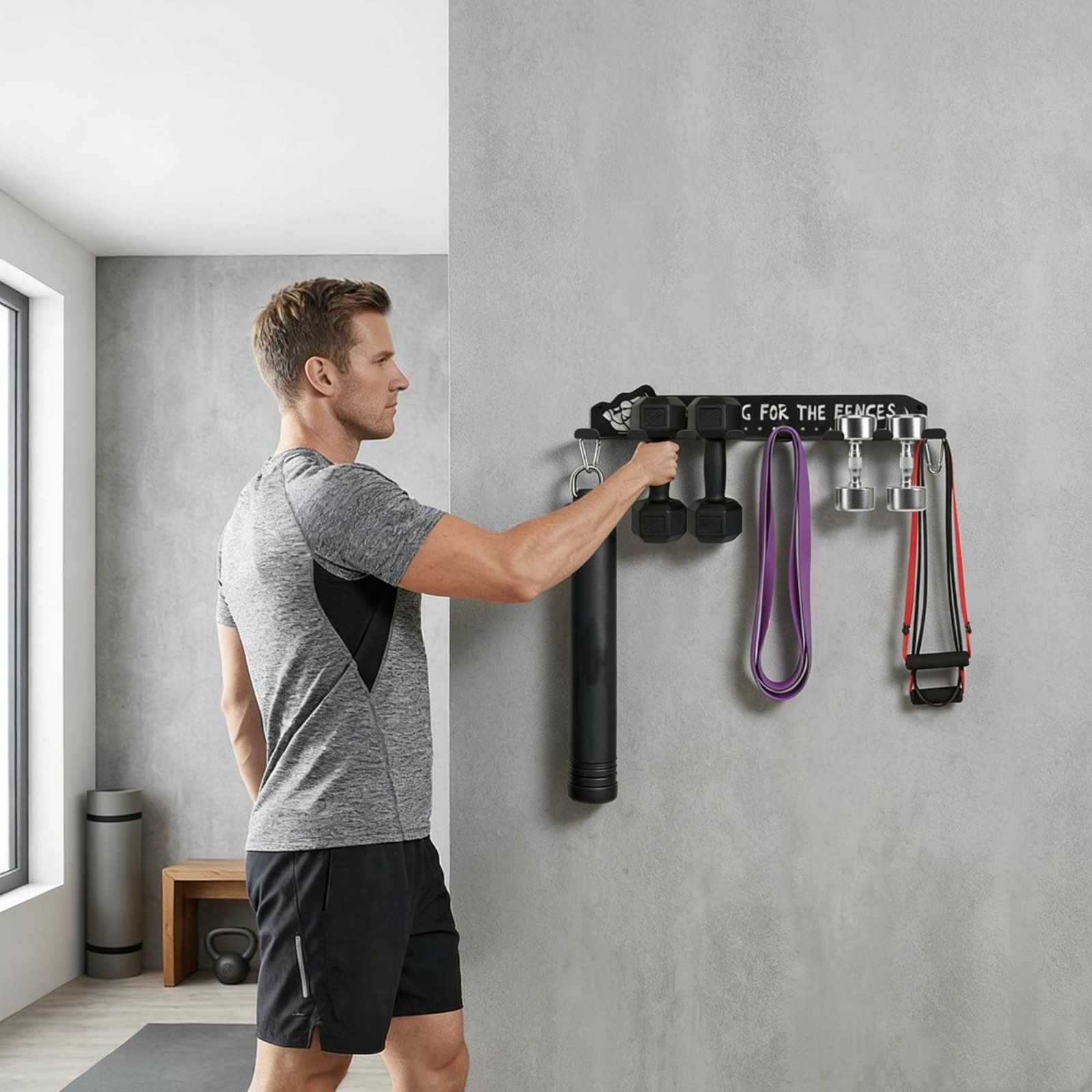 8개의 후크가 있는 스포츠 장비 랙, 헤비 듀티 메탈  - Sports Equipment Rack 리뷰 및 가격