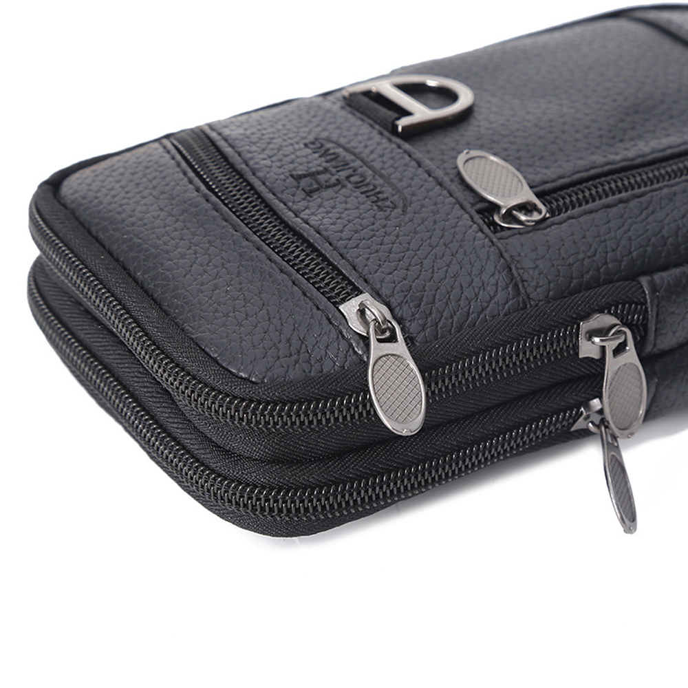 남성 허리 가방 휴대폰 가방 야외 PU 가죽 웨어러블  - Sports Equipment Bag 리뷰 및 가격
