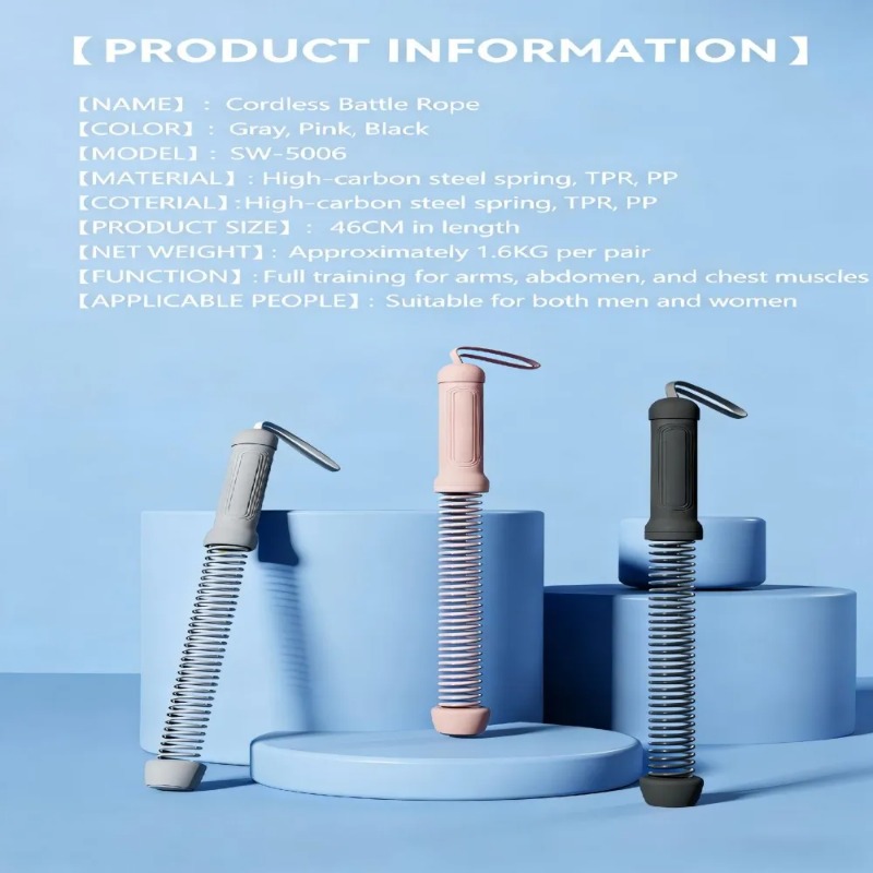 조용한 무게추가 있는 로프리스 배틀 로프 휴대용 피트니 - Sports Equipment Nearby 리뷰 및 가격