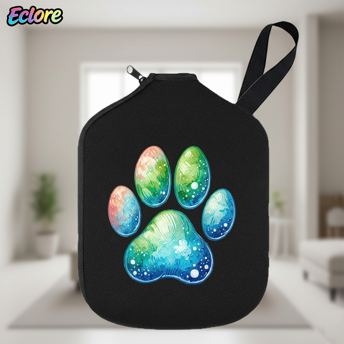 수채화 그라데이션 고양이 발자국 피클볼 패들 가방 지퍼 - Sports Equipment Bag 리뷰 및 가격